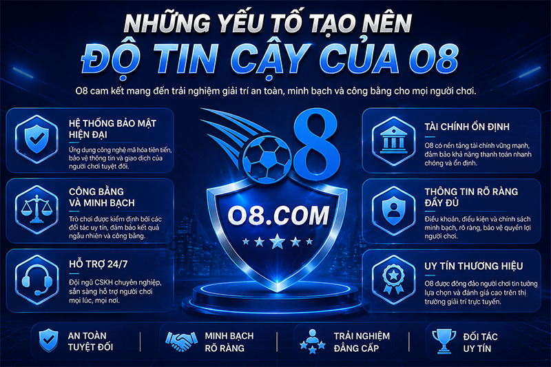 Những yếu tố tạo nên sự uy tín của O8