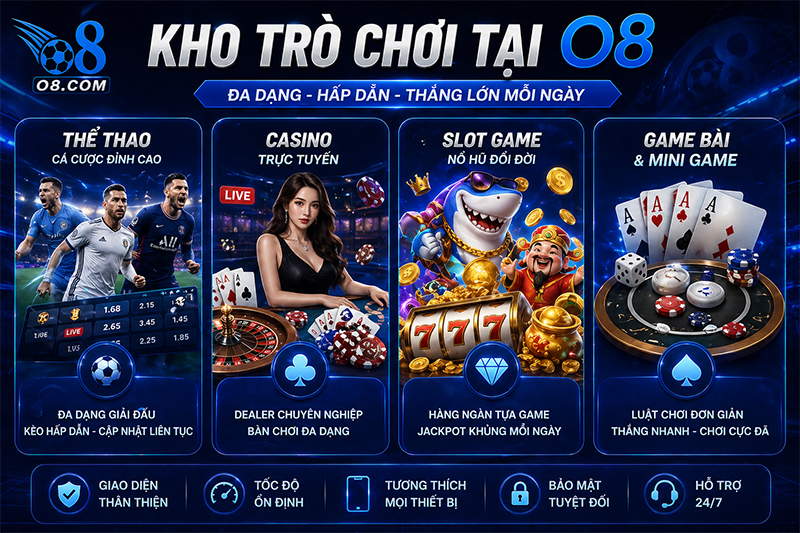 Kho trò chơi hấp dẫn và đẳng cấp