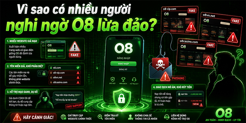 Vì sao lại có tin đồn O8 lừa đảo